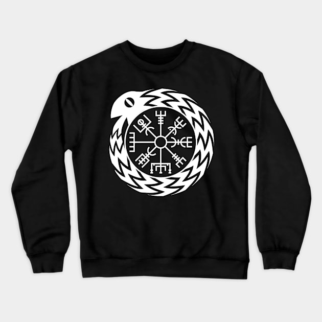 Vegvisir Jormungandr Norse Mythology T-shirt Crewneck Sweatshirt by AgemaApparel